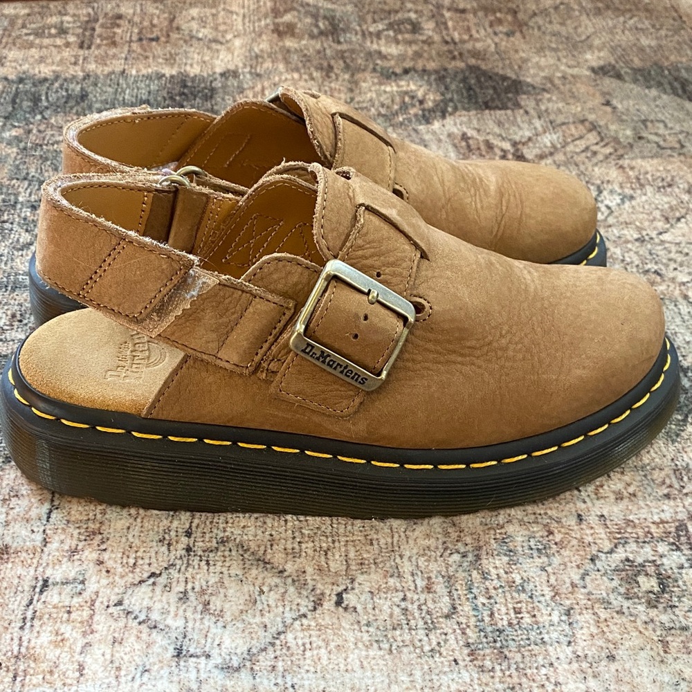 Dr. Martens Brown Leather Slingback Shoes